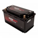 SKANBATT Premium Lithium - 12V 100Ah 100A BMS - 359x178x188mm - Bluetooth - Heat - 8 Års garanti - Bobil thumbnail