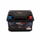 SKANBATT Lithium Batteri 12V 100Ah 100A BMS - Bluetooth - Bobil - 279x176x190mm - Small thumbnail
