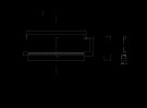 OZZ LP1 Fjernlys LED-bar m/skiltholder Farge: Hvit thumbnail