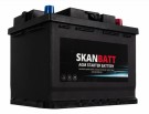 SKANBATT AGM Startbatteri 12V 60AH 640CCA (242x175x190mm) +R thumbnail