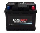 SKANBATT AGM Startbatteri 12V 60AH 640CCA (242x175x190mm) +R thumbnail