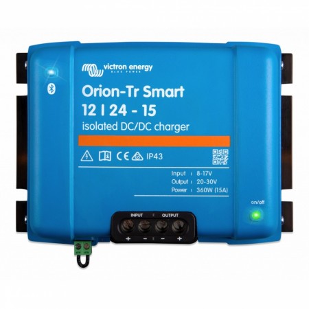 VICTRON Orion TR Smart DC-DC Lader 12-24V 15A (Galvanisk isolert).