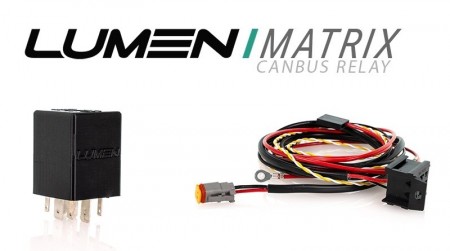 Lumen Matrix Styrestrømgiver V4 m. 1x DTP kontakt. CANbus styrestrømsignal. Fjernlys og ryggelys. Enkel installasjon.