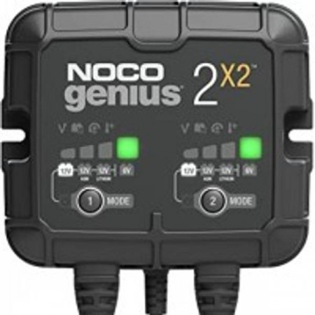 NOCO Elektronisk Batterilader 6/12V 2x2A (2-kanaler)