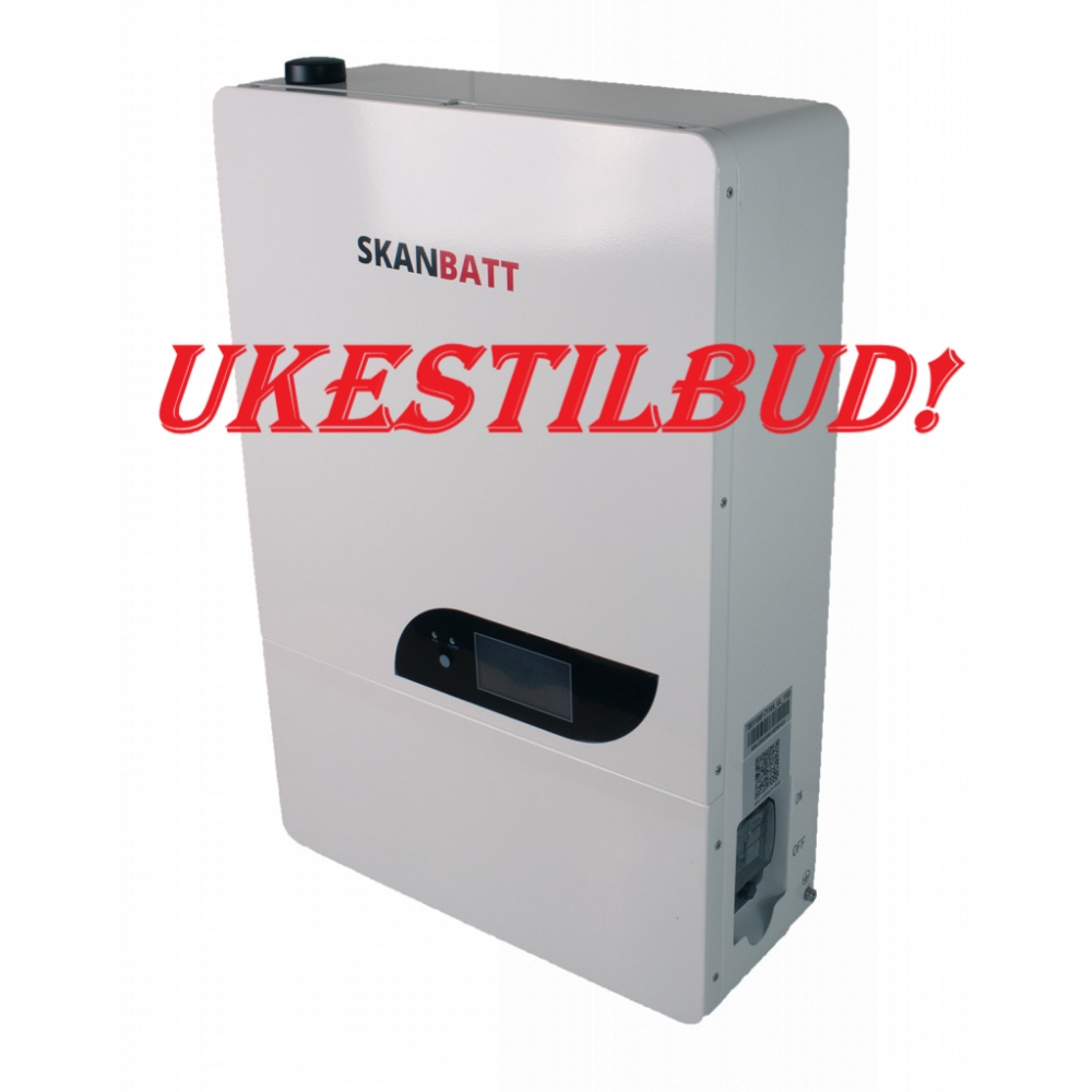 Skanbatt PowerWall er en sikker og meget god batteriløsning for hus og hytter. I disse modulene er det benyttet LiFePO4 celler av beste kvalitet, for å sikre problemfri bruk i mange år.
