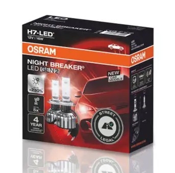 Osram Night Breaker er de første godkjente LED-pærene i Norge! Dette er et plug & play pæresett med LED-pærer, designet for å enkelt erstatte dine halogenpærer i hovedlys.