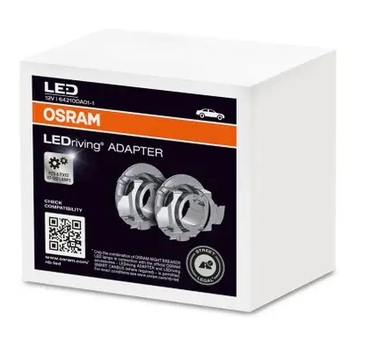 Osram LEDriving adapter er pæresokkel for montering av Osram sine LED-pærer. Blant annet Osram Night Breaker LED-kit.