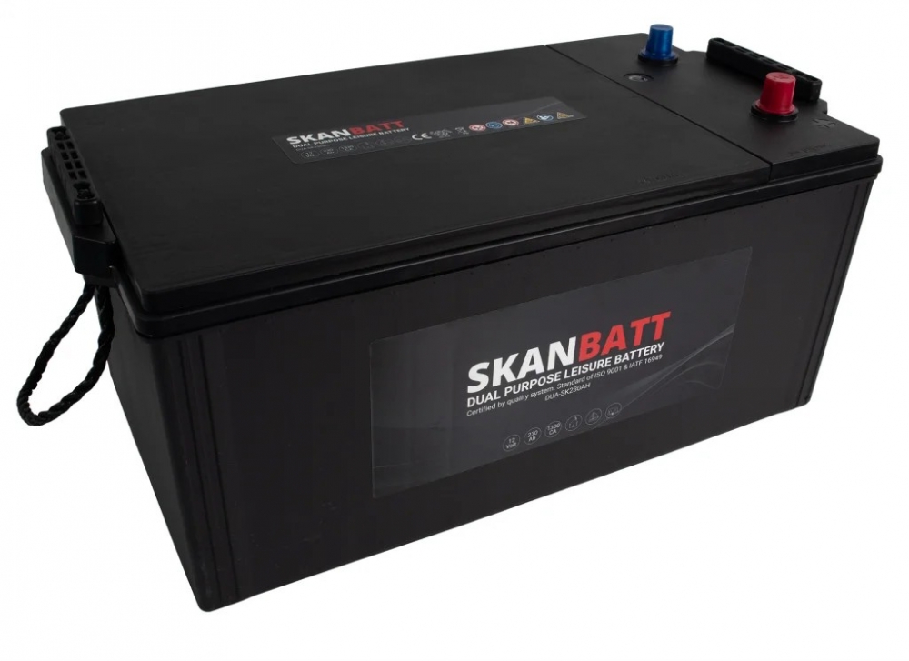 SKANBATT Dual Purpose er utviklet for fritidsbruk der du ønsker ett robust bly/syre-batteri som kan dekke både motorstart og moderat daglig forbruk