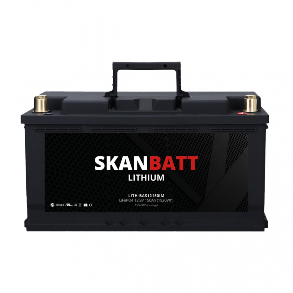 LITH-BAS12150IM er et glimrende lithium batteri som er beregnet til forbruk i bobil, båt, hytte, camping eller andre strømkrevende applikasjoner.