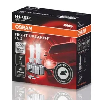 Osram Night Breaker H1 LED-kit er gode kvalitetspærer fra anerkjente Osram og leveres med hele 4 års garanti.