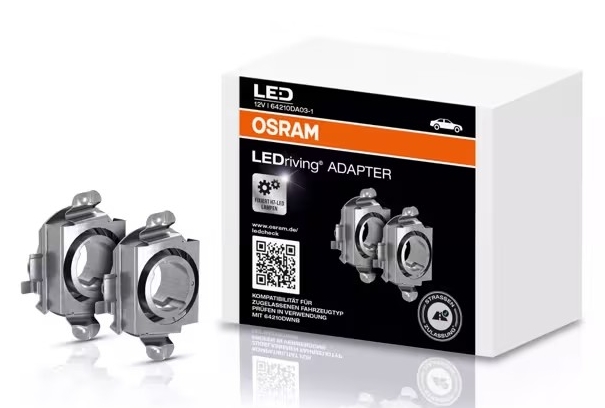 Osram LEDriving adapter er pæresokkel for montering av Osram sine LED-pærer. Blant annet Osram Night Breaker LED-kit.