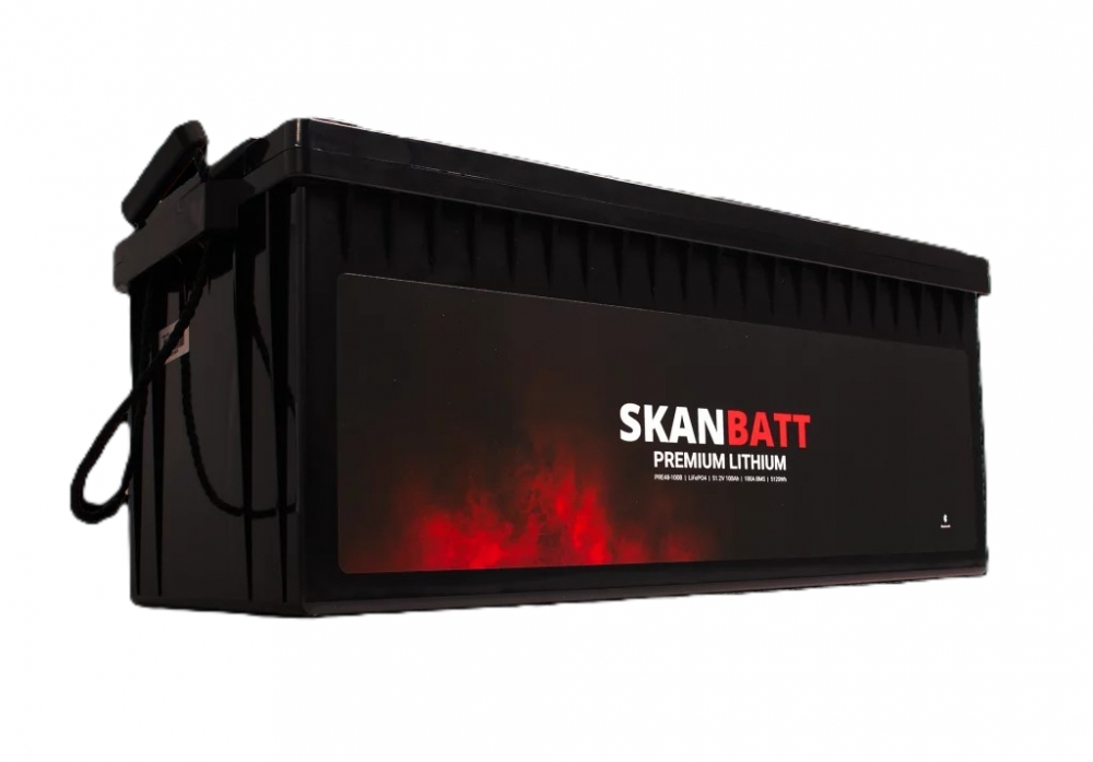 PRE48-100B er en del av Skanbatt PREMIUM-serien. Batteriet kombinerer markedets beste LiFePO₄-celler med avansert og robust BMS, tilpasset nordiske forhold. 48 V / 100 Ah gir høy energitetthet i en kompakt konstruksjon.